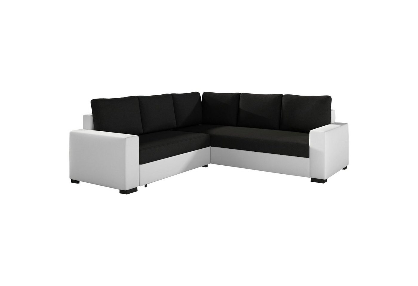 MOEBLO Ecksofa LINA, Eckcouch Sofa Couch L-Form Polstergarnitur Wohnlandschaft Polstersofa mit Ottomane Couchgranitur mit Bettfunktion, mit Schlaffunktion und Bettkasten, - (BxHxT): 235x90x235 cm von MOEBLO