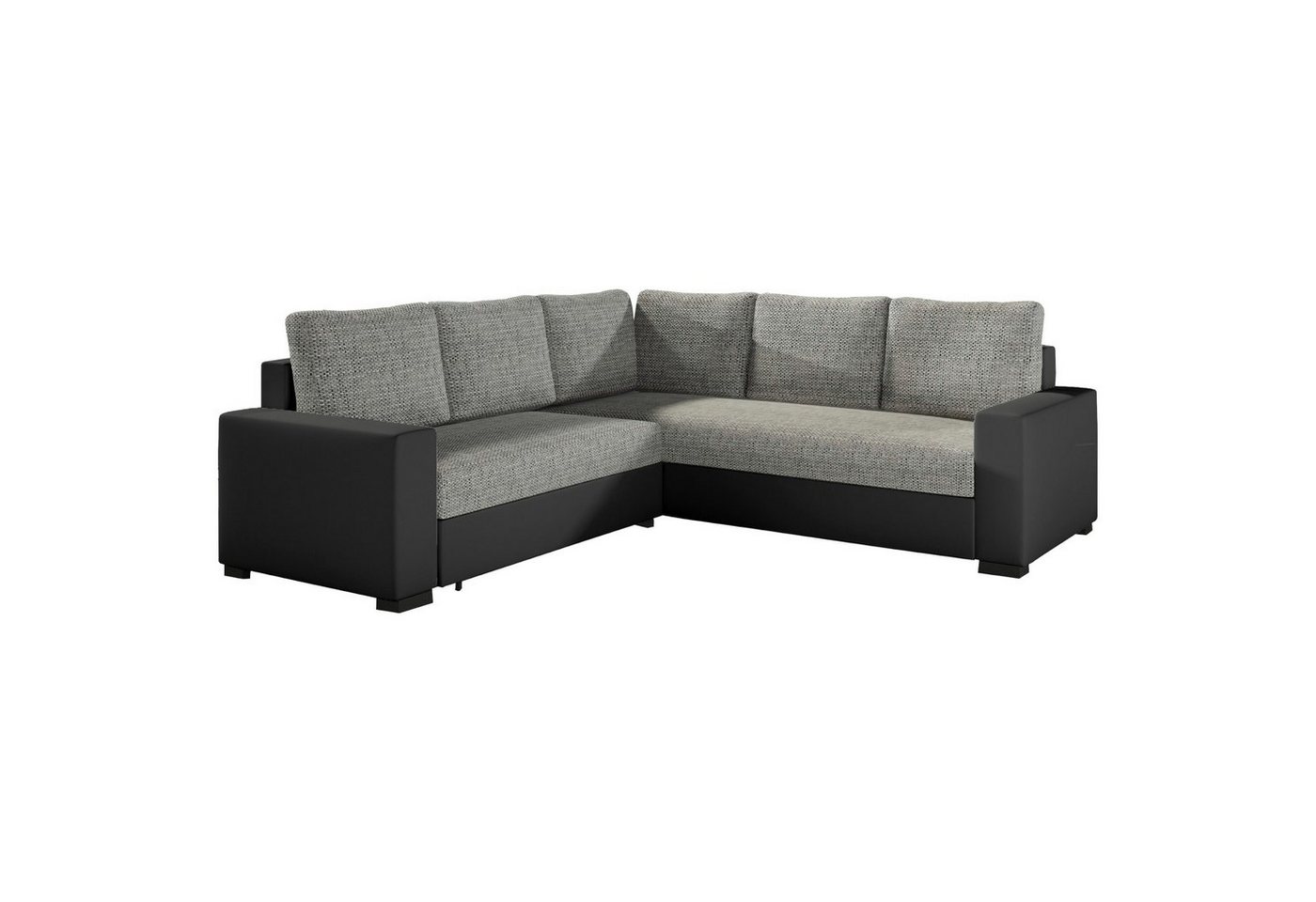 MOEBLO Ecksofa LINA, Eckcouch Sofa Couch L-Form Polstergarnitur Wohnlandschaft Polstersofa mit Ottomane Couchgranitur mit Bettfunktion, mit Schlaffunktion und Bettkasten, - (BxHxT): 235x90x235 cm von MOEBLO