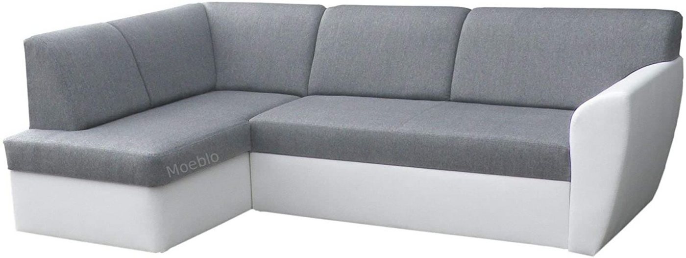 MOEBLO Ecksofa MARGO, Sofa Eckcouch Couch Ottomane L-Form Schlafsofa Polstergarnitur Wohnlandschaft Polsterecke, mit Schlaffunktion und Bettkasten, - (BxHxT): 245x90x155cm von MOEBLO