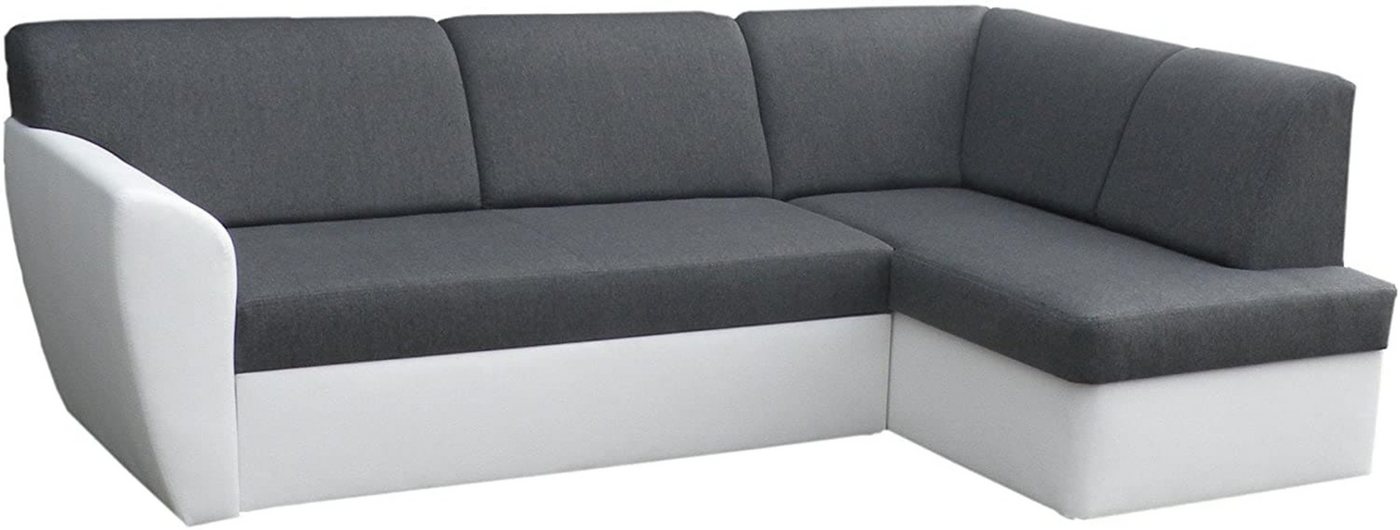 MOEBLO Ecksofa MARGO, Sofa Eckcouch Couch Ottomane L-Form Schlafsofa Polstergarnitur Wohnlandschaft Polsterecke, mit Schlaffunktion und Bettkasten, - (BxHxT): 245x90x155cm von MOEBLO