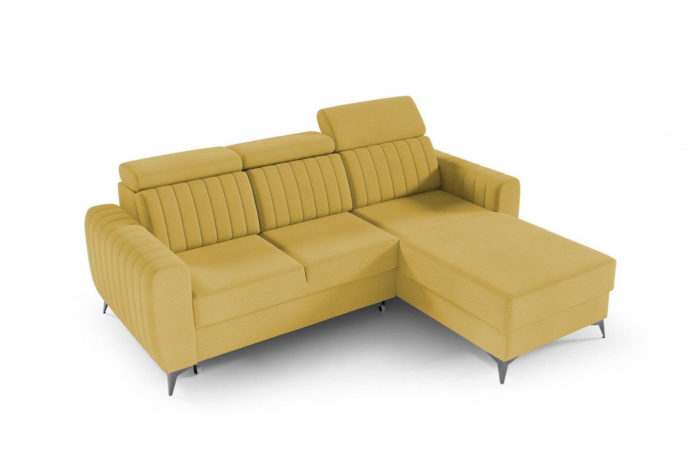 MOEBLO Ecksofa MOSTA I, Couch für Wohnzimmer, Schlafsofa Sofagarnitur Sofa Eckcouch L-Form Wohnlandschaft, Verstellbaren Kopfstützen - (BxHxT): 238x93/109x176 cm, mit Bettkasten und Schlaffunktion von MOEBLO