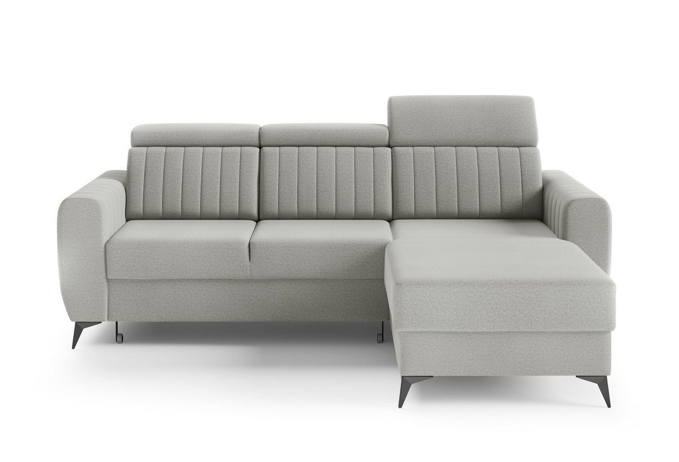 MOEBLO Ecksofa MOSTA I, Couch für Wohnzimmer, Schlafsofa Sofagarnitur Sofa Eckcouch L-Form Wohnlandschaft, Verstellbaren Kopfstützen - (BxHxT): 238x93/109x176 cm, mit Bettkasten und Schlaffunktion von MOEBLO