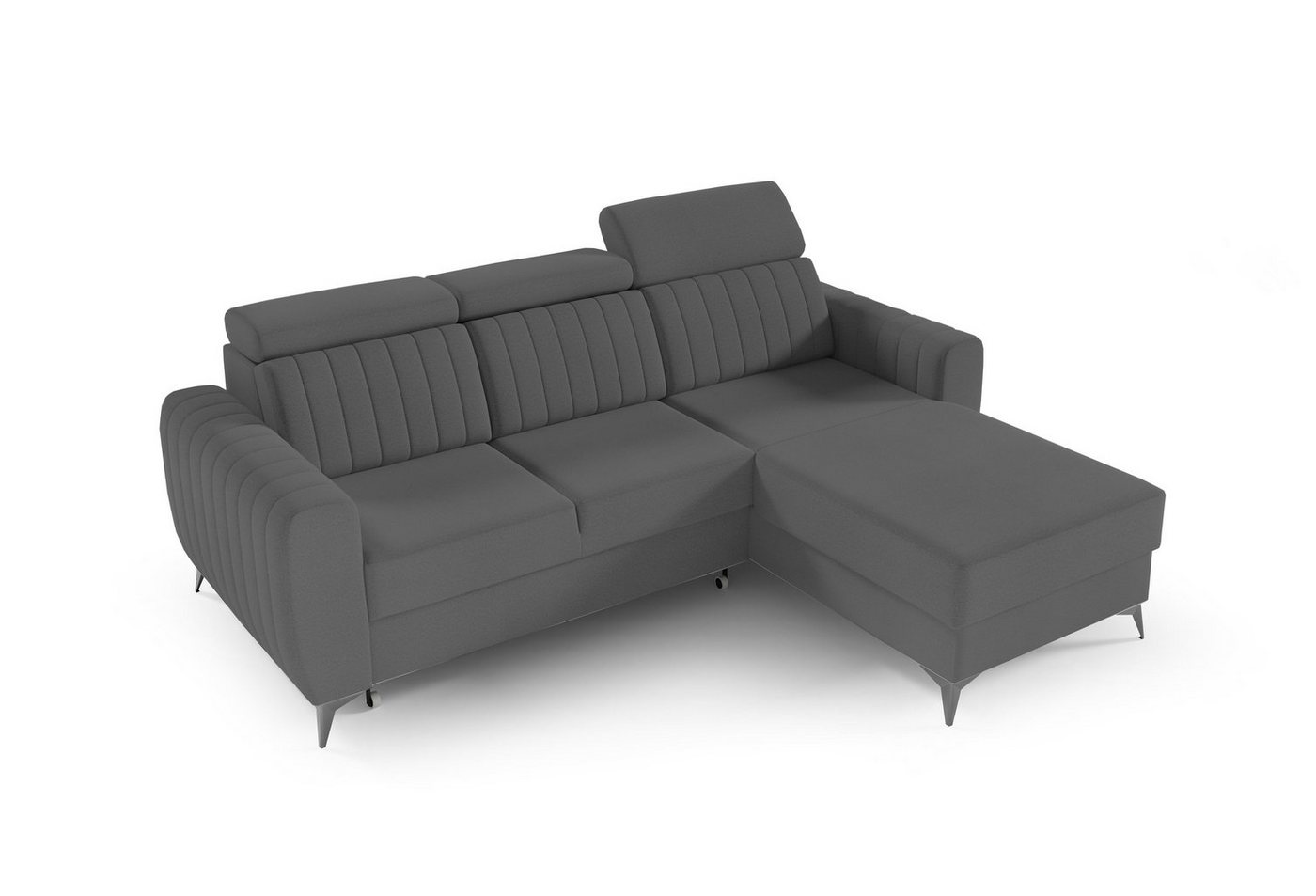 MOEBLO Ecksofa MOSTA I, Couch für Wohnzimmer, Schlafsofa Sofagarnitur Sofa Eckcouch L-Form Wohnlandschaft, Verstellbaren Kopfstützen - (BxHxT): 238x93/109x176 cm, mit Bettkasten und Schlaffunktion von MOEBLO