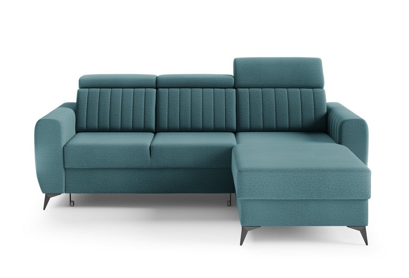 MOEBLO Ecksofa MOSTA I, Couch für Wohnzimmer, Schlafsofa Sofagarnitur Sofa Eckcouch L-Form Wohnlandschaft, Verstellbaren Kopfstützen - (BxHxT): 238x93/109x176 cm, mit Bettkasten und Schlaffunktion von MOEBLO