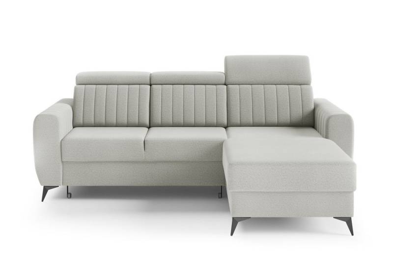 MOEBLO Ecksofa MOSTA I, Couch für Wohnzimmer, Schlafsofa Sofagarnitur Sofa Eckcouch L-Form Wohnlandschaft, Verstellbaren Kopfstützen - (BxHxT): 238x93/109x176 cm, mit Bettkasten und Schlaffunktion von MOEBLO