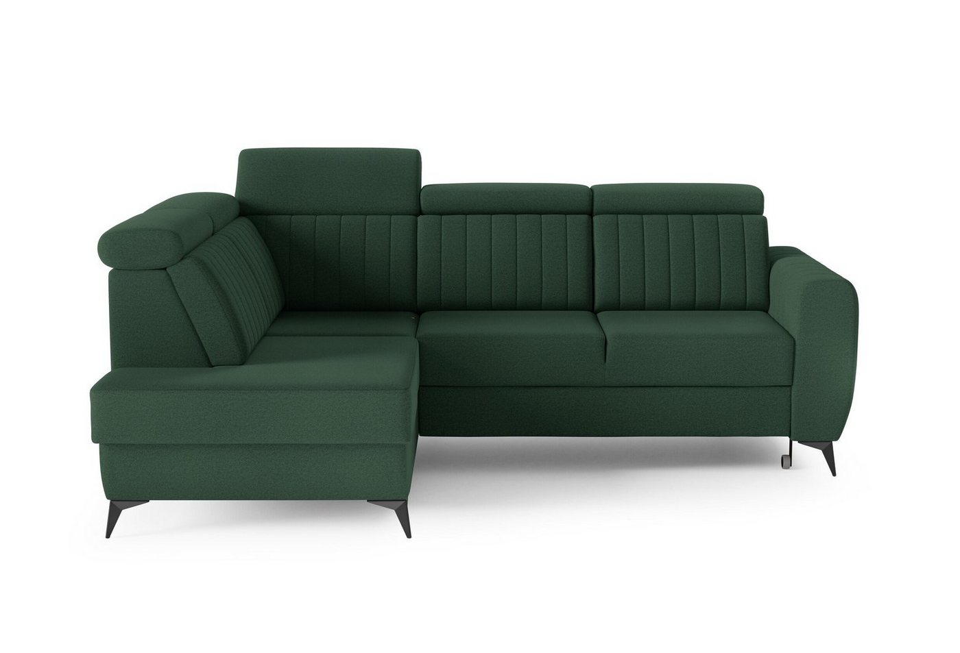 MOEBLO Ecksofa MOSTA II, Couch für Wohnzimmer, Schlafsofa Sofagarnitur Sofa Eckcouch L-Form Wohnlandschaft, Verstellbaren Kopfstützen- (BxHxT): 268x93/109x204 cm, mit Schlaffunktion und Bettkasten von MOEBLO