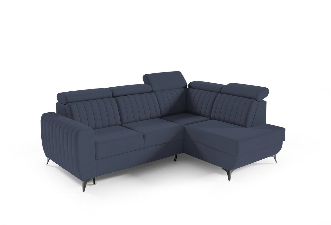 MOEBLO Ecksofa MOSTA II, Couch für Wohnzimmer, Schlafsofa Sofagarnitur Sofa Eckcouch L-Form Wohnlandschaft, Verstellbaren Kopfstützen- (BxHxT): 268x93/109x204 cm, mit Schlaffunktion und Bettkasten von MOEBLO