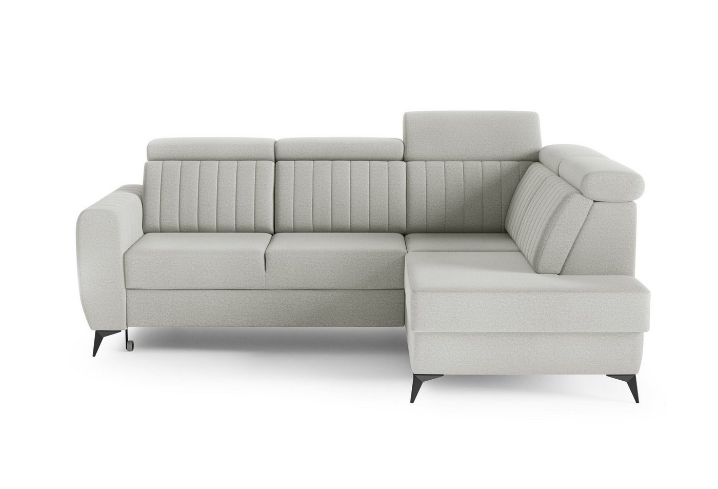 MOEBLO Ecksofa MOSTA II, Couch für Wohnzimmer, Schlafsofa Sofagarnitur Sofa Eckcouch L-Form Wohnlandschaft, Verstellbaren Kopfstützen- (BxHxT): 268x93/109x204 cm, mit Schlaffunktion und Bettkasten von MOEBLO