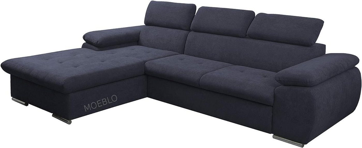 MOEBLO Ecksofa Nilux, Sofa Couch L-Form Polsterecke für Wohnzimmer, Schlafsofa Sofagarnitur Wohnlandschaft, mit Bettkasten und Schlaffunktion von MOEBLO