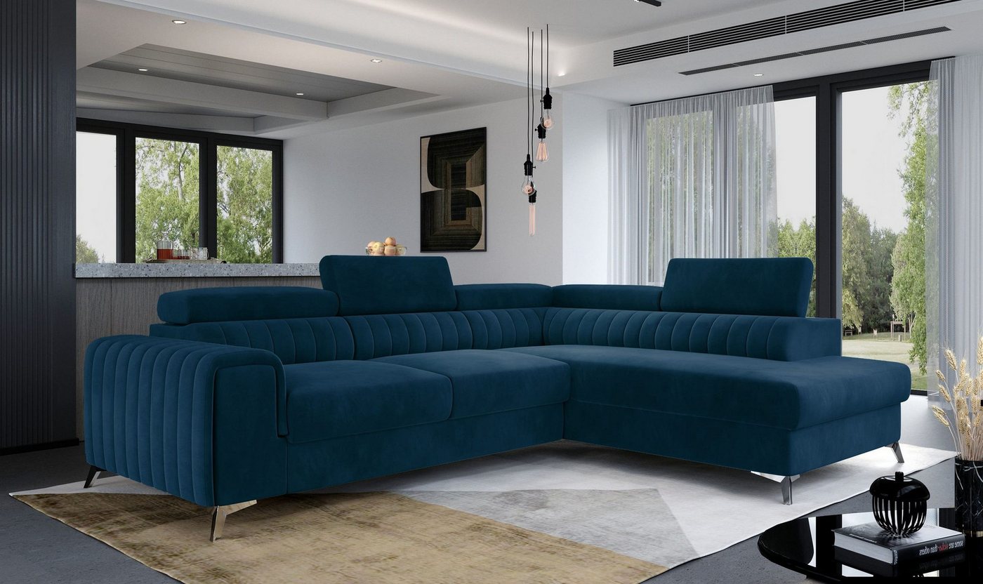 MOEBLO Ecksofa OLIVIER, mit Schlaffunktion und Bettkasten, Couch für Wohnzimmer, Schlafsofa Sofagarnitur L-Form Wohnlandschaft mit Bettfunktion, mit Schlaffunktion MOEBLO Ecksofa OLIVIER, mit Schlaffunktion und Bettkasten, Couch für Wohnzimmer, Schlafsofa Sofagarnitur L-Form Wohnlandschaft mit Bettfunktion, mit Schlaffunktion von MOEBLO
