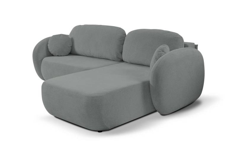 MOEBLO Ecksofa Olena, Stylvolles Design mit Rundungen, Schlaffunktion & praktischem Bettkasten für maximalen Komfort im Wohnzimmer, Eckcouch Wohnlandschaft Sofa mit Ottomane Eckgarnitur Polsterecke, (BxHxT): 248 x 86,5 x 174 cm von MOEBLO