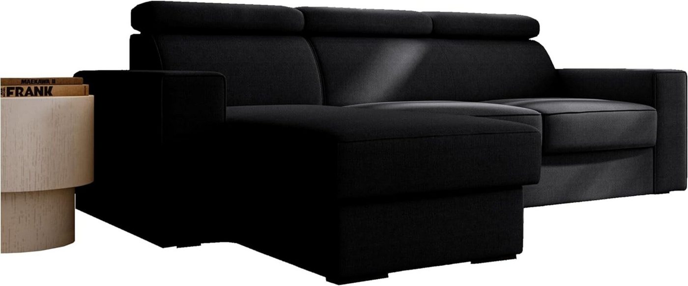 MOEBLO Ecksofa ROSALINE, Couch für Wohnzimmer, Schlafsofa Sofagarnitur Sofa Eckcouch L-Form Wohnlandschaft, Universelle Ottomane, mit Schlaffunktion und 2x Bettkasten, (BxHxT): 249x98x165 cm von MOEBLO