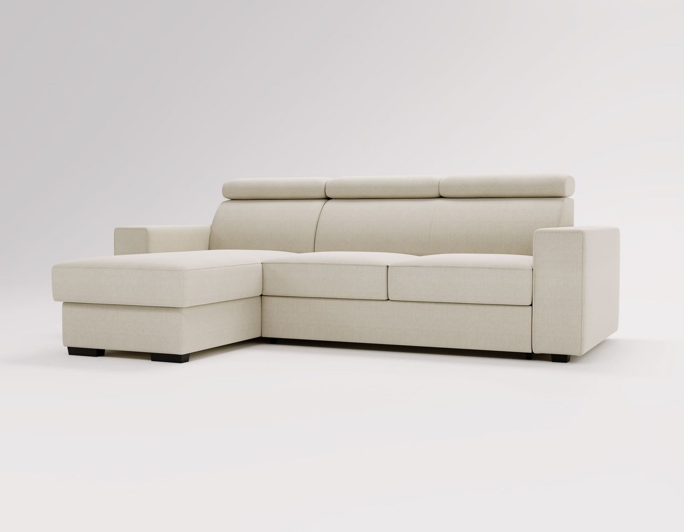 MOEBLO Ecksofa ROSALINE, Couch für Wohnzimmer, Schlafsofa Sofagarnitur Sofa Eckcouch L-Form Wohnlandschaft, Universelle Ottomane, mit Schlaffunktion und 2x Bettkasten, (BxHxT): 249x98x165 cm von MOEBLO