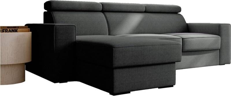 MOEBLO Ecksofa ROSALINE, Couch für Wohnzimmer, Schlafsofa Sofagarnitur Sofa Eckcouch L-Form Wohnlandschaft, Universelle Ottomane, mit Schlaffunktion und 2x Bettkasten, (BxHxT): 249x98x165 cm von MOEBLO