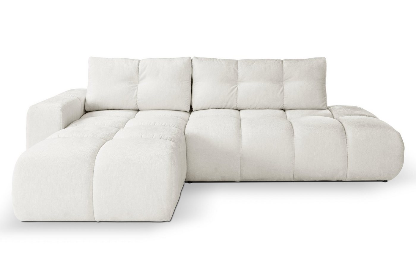 MOEBLO Ecksofa Sohan, mit Schlaffunktion mit Bettkasten Eckcouch Wohnlandschaft Sofa mit Ottomane Eckgarnitur Polsterecke, (BxHxT):288x90x176cm von MOEBLO