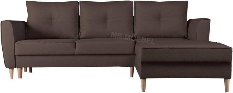 MOEBLO Ecksofa THEO, mit Schlaffunktion Eckcouch mit Zwei Bettkasten, Eckcouch Wohnlandschaft Sofa mit Ottomane Eckgarnitur Polsterecke, mit Relaxfunktion von MOEBLO