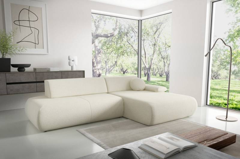 MOEBLO Ecksofa Torrimo, mit Schlaffunktion, verstellbarer Armlehne Stauraum & Hochwertiger Polsterung – Modernes Wohnzimmer-Sofa, Eckcouch Wohnlandschaft Sofa mit Ottomane Eckgarnitur Polsterecke, BxHxT: 286 x 74 x 173,5 cm von MOEBLO