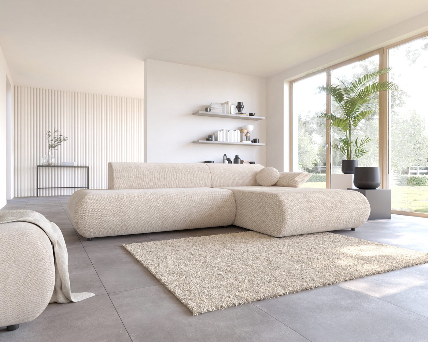 MOEBLO Ecksofa Torrimo, mit Schlaffunktion, verstellbarer Armlehne Stauraum & Hochwertiger Polsterung – Modernes Wohnzimmer-Sofa, Eckcouch Wohnlandschaft Sofa mit Ottomane Eckgarnitur Polsterecke, BxHxT: 286 x 74 x 173,5 cm MOEBLO Ecksofa Torrimo, mit Schlaffunktion, verstellbarer Armlehne Stauraum & Hochwertiger Polsterung – Modernes Wohnzimmer-Sofa, Eckcouch Wohnlandschaft Sofa mit Ottomane Eckgarnitur Polsterecke, BxHxT: 286 x 74 x 173,5 cm von MOEBLO