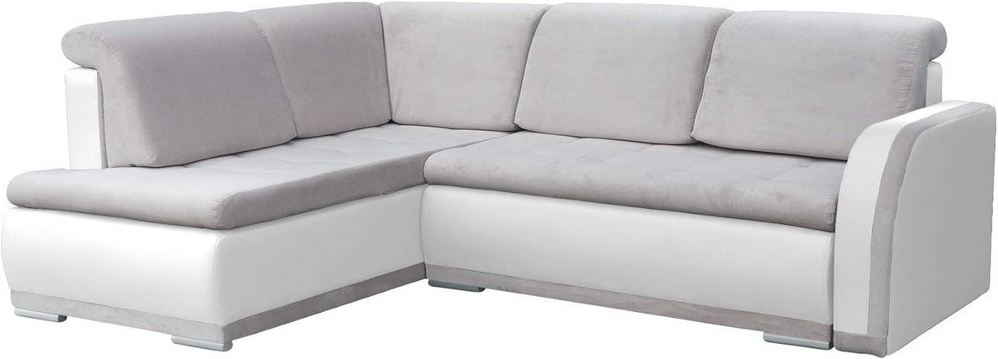 MOEBLO Ecksofa VERO II, mit Bettkasten mit Schlaffunktion Eckcouch Wohnlandschaft Sofa mit Ottomane Eckgarnitur Polsterecke, (BxTxH):240x184x88cm, mit Relaxfunktion von MOEBLO