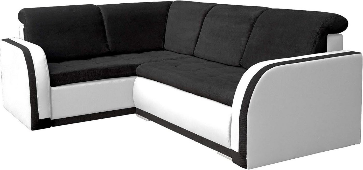 MOEBLO Ecksofa VERO III, mit Schlaffunktion mit Bettkasten Eckcouch Wohnlandschaft Sofa mit Ottomane Eckgarnitur Polsterecke, (BxTxH):240x172x88cm von MOEBLO