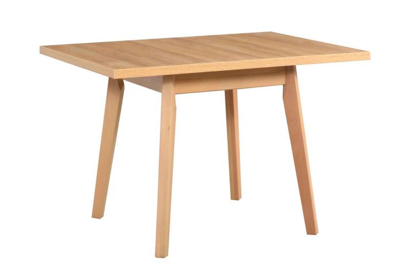 MOEBLO Esstisch BODO 1L (Stilvoller Multifunktionaler Tisch mit Schlankem Design und Robuster Bauweise, Massivholz), - (BxHxT):80x75x80-110 cm von MOEBLO