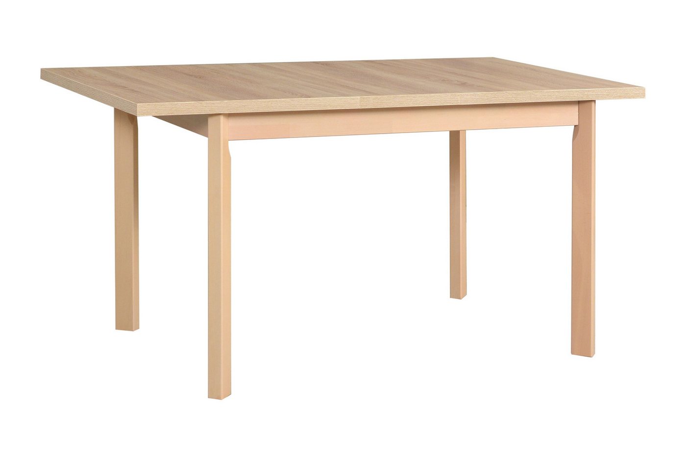 MOEBLO Esstisch MEX 5P (Stilvoller Multifunktionaler Tisch mit Schlankem Design und Robuster Bauweise, Perfekt für Küche, Esszimmer und Arbeitsbereiche), - (BxHxT): 120/150x78x80 cm von MOEBLO