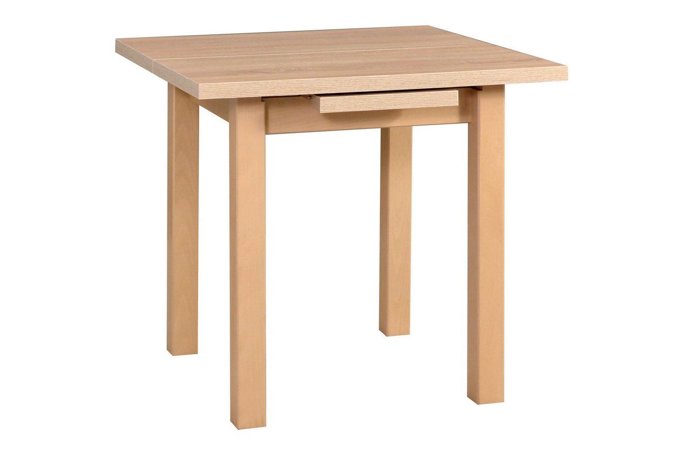 MOEBLO Esstisch MEX 7 (Stilvoller Multifunktionaler Tisch mit Schlankem Design und Robuster Bauweise, Perfekt für Küche, Esszimmer und Arbeitsbereiche), - (BxHxT): 80/110x76x80 cm von MOEBLO