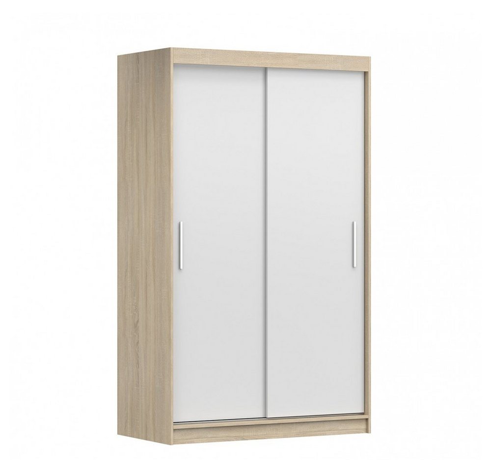 MOEBLO Kleiderschrank NOAH 04 (Schrank Garderobe Zweitürenschrank, Moderner und funktionaler Schiebe­türen­schrank Kleiderschrank), (BxHxT): 120x200x61 cm von MOEBLO