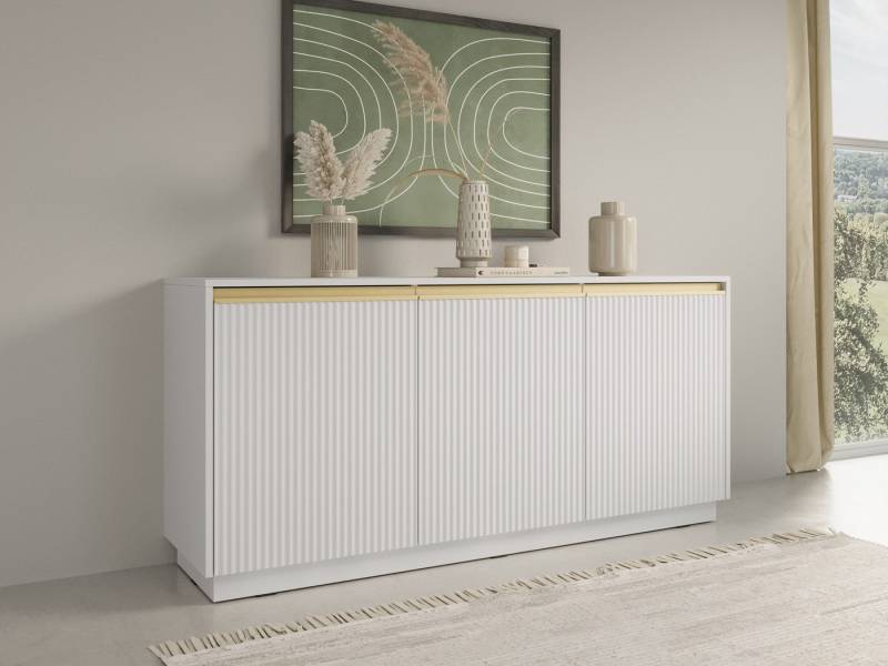MOEBLO Kommode Delu K-154 (Elegantes Möbelstück mit modernem Design und großzügigem Stauraum, Sideboard Wohnzimmer Kommode Schlafzimmer Komodenschrank Highboard), -(BxHxT):154x72x39 cm von MOEBLO