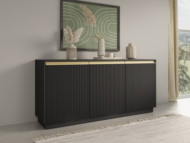 MOEBLO Kommode Delu K-154 (Elegantes Möbelstück mit modernem Design und großzügigem Stauraum, Sideboard Wohnzimmer Kommode Schlafzimmer Komodenschrank Highboard), -(BxHxT):154x72x39 cm von MOEBLO