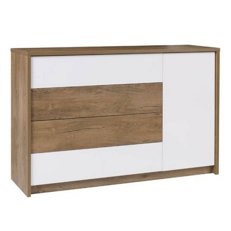 MOEBLO Kommode FINLAND (Sideboard Wohnzimmer Kommode Schlafzimmer Komodenschrank Highboard), -(BxHxT):137x88x41 cm von MOEBLO