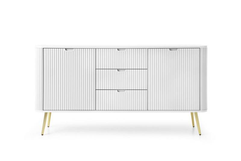 MOEBLO Kommode Hosta (Sideboard Wohnzimmer, Kommode Schlafzimmer Komodenschrank Highboard), 168x87x39 von MOEBLO