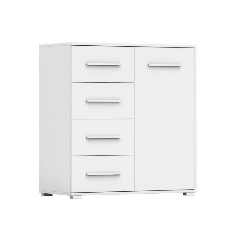 MOEBLO Kommode Irys mini 01 (Wohnzimmer Kommode Schlafzimmer Komodenschrank Highboard, 90cm 1D4S Sideboard), (B x H x T): 90x95x45 cm von MOEBLO