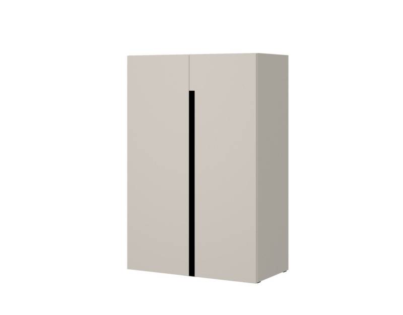 MOEBLO Kommode LUMA (Zweitürige Kommode mit Einlegeböden und modernen Metallgriffen, Sideboard Wohnzimmer Kommode Schlafzimmer Komodenschrank Highboard), (BxHxT): 80 x 120 x 42,5 cm von MOEBLO
