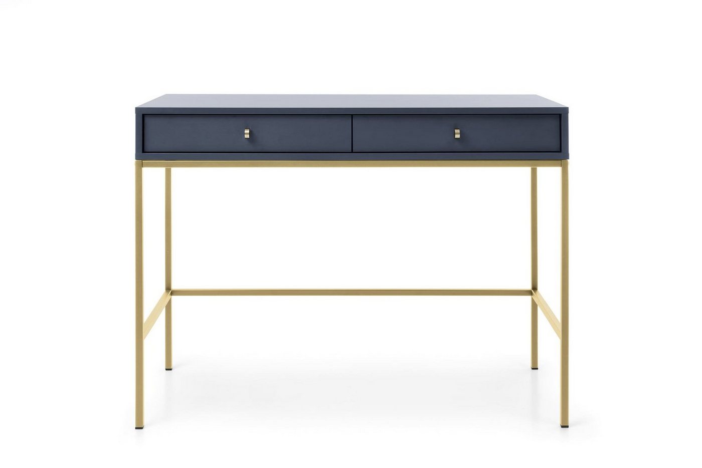 MOEBLO Konsolentisch Melody (Eingangskonsole mit Schubladen Sideboard Beistelltisch Flurtisch - Goldene Griffe, Frisiertisch, Schminktisch, Kosmetiktisch), (BxTxH): 104x50x78 cm von MOEBLO