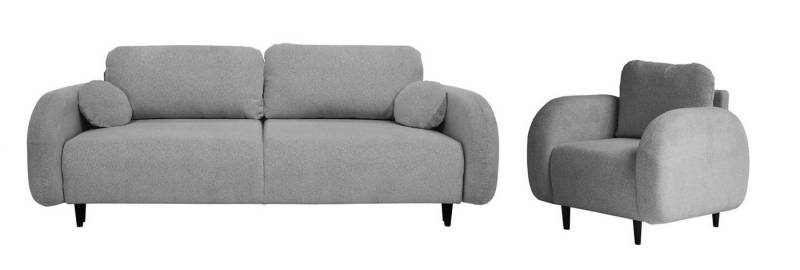 MOEBLO Polstergarnitur Carina, (Wohnzimmergarnitur Zweisitzer-Sofa Sessel Polstermöbel-Set Sitzgarnitur 3-1-1 Einzelsofa Couch-Set 3-1 Polstersessel), mit 1 oder 2 sessel von MOEBLO