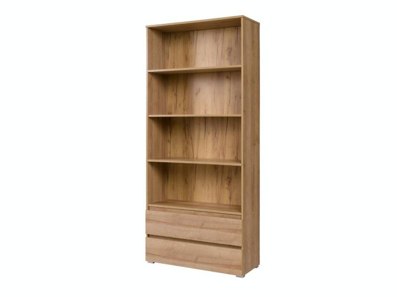 MOEBLO Regal MOON M03, Moderne Wohnzimmer Möbel Regale Vitrine Bücherregale, griffloses System, - (BxHxT): 90x204x34 cm von MOEBLO