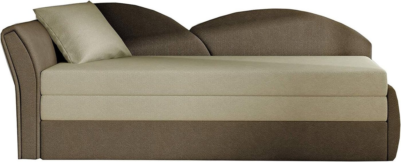 MOEBLO Schlafsofa ARGEA, Couch für Wohnzimmer Kindersofa Sofagarnitur Polstersofa Jugendsofa, mit Schlaffunktion und Bettkasten von MOEBLO