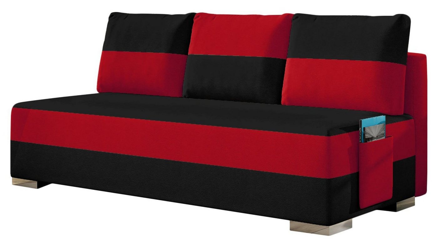 MOEBLO Schlafsofa ATOLLO, Couch für Wohnzimmer, Schlafcouch Sofa Federkern Sofagarnitur Polstersofa Wohnlandschaft mit Bettfunktion, mit Schlaffunktion und Bettkasten, - (BxHxT): 200x93x92 cm von MOEBLO