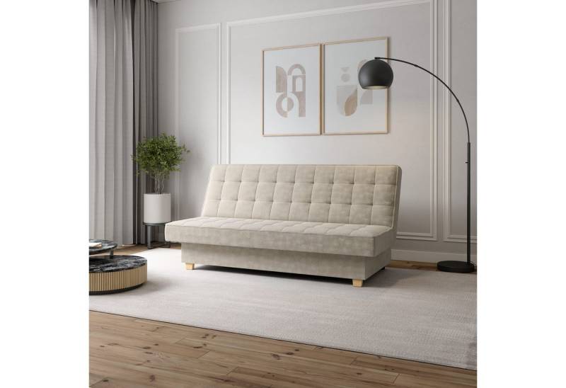 MOEBLO Schlafsofa BELFI, Sofa Kippsofa Klappsofa Clic-Clack Couch für Wohnzimmer Federkern Sofagarnitur Polstersofa - Eleganz und Komfort in einer modernen Version, (BxHxT):192x95x92 cm - mit Bettkasten und Schlaffunktion von MOEBLO