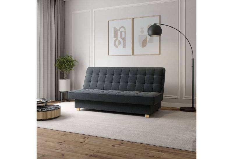 MOEBLO Schlafsofa BELFI, Sofa Kippsofa Klappsofa Clic-Clack Couch für Wohnzimmer Federkern Sofagarnitur Polstersofa - Eleganz und Komfort in einer modernen Version, (BxHxT):192x95x92 cm - mit Bettkasten und Schlaffunktion von MOEBLO