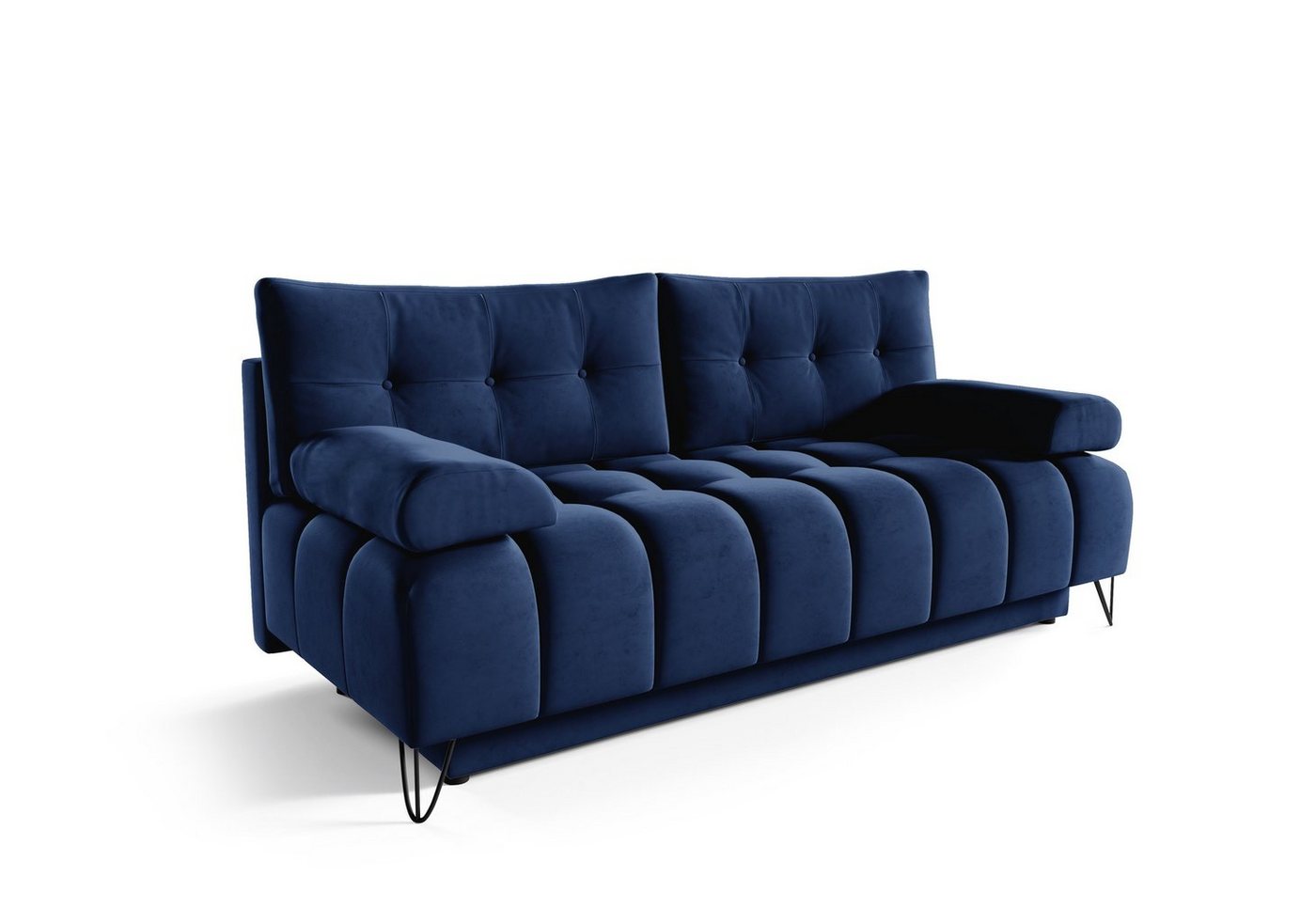 MOEBLO Schlafsofa BRODY, Sofa Couch für Wohnzimmer Polstersofa Sofagarnitur Wohnlandschaft mit Bettfunktion - (BxHxT): 197x93x100 cm, mit Schlaffunktion und Bettkasten von MOEBLO