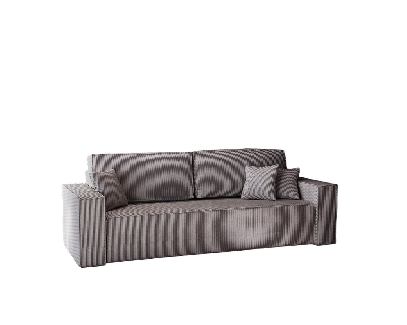 MOEBLO Schlafsofa Camassia, Couch Polstermöbel Sitzmöbel Wohnzimmermöbel 2-Sitzer-Sofa Stoffsofa, aus Cord, - (BxHxT): 242x87x90 cm von MOEBLO