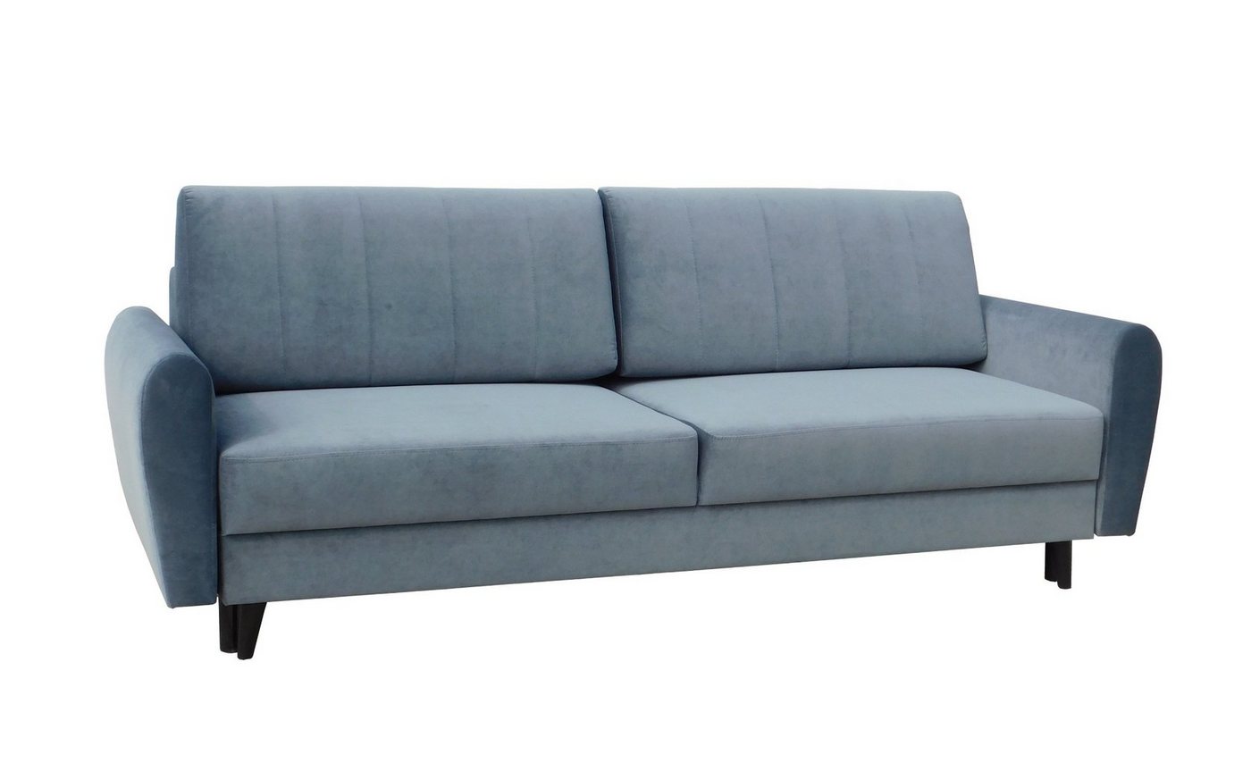 MOEBLO Schlafsofa DEILA, Sofa Couch für Wohnzimmer, Schlafsofa Federkern Sofagarnitur Polstersofa Wohnlandschaft, mit Schlaffunktion und Bettkasten, (BxTxH): 226x95x90 cm von MOEBLO