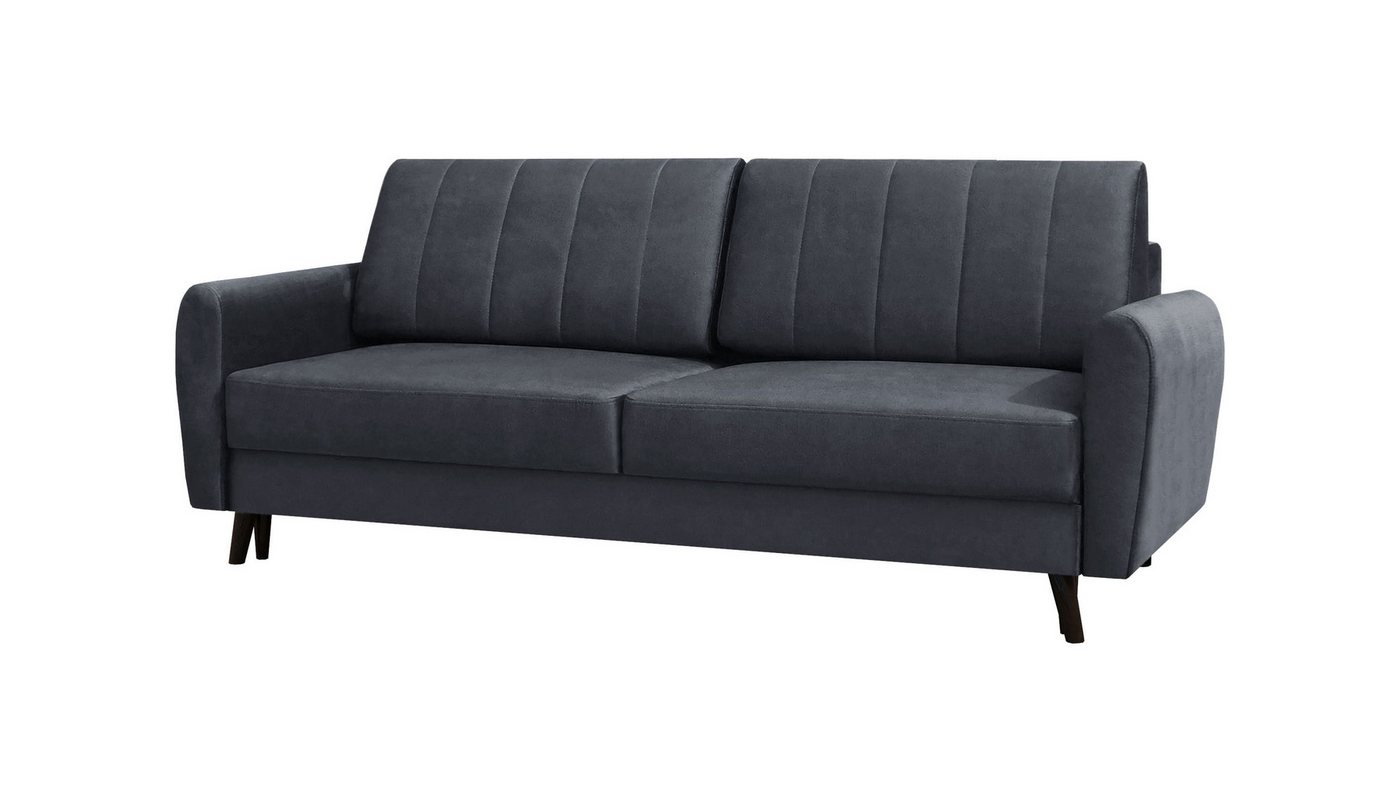 MOEBLO Schlafsofa DEILA, Sofa Couch für Wohnzimmer, Schlafsofa Federkern Sofagarnitur Polstersofa Wohnlandschaft, mit Schlaffunktion und Bettkasten, (BxTxH): 226x95x90 cm von MOEBLO