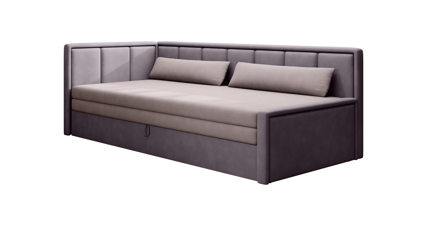 MOEBLO Schlafsofa FULO, Sofa mit Bettfunktion Couch für Wohnzimmer Polstersofa Wohnlandschaft, mit Schlaffunktion und Bettkasten, - (BxHxT): 214x77x82 cm von MOEBLO