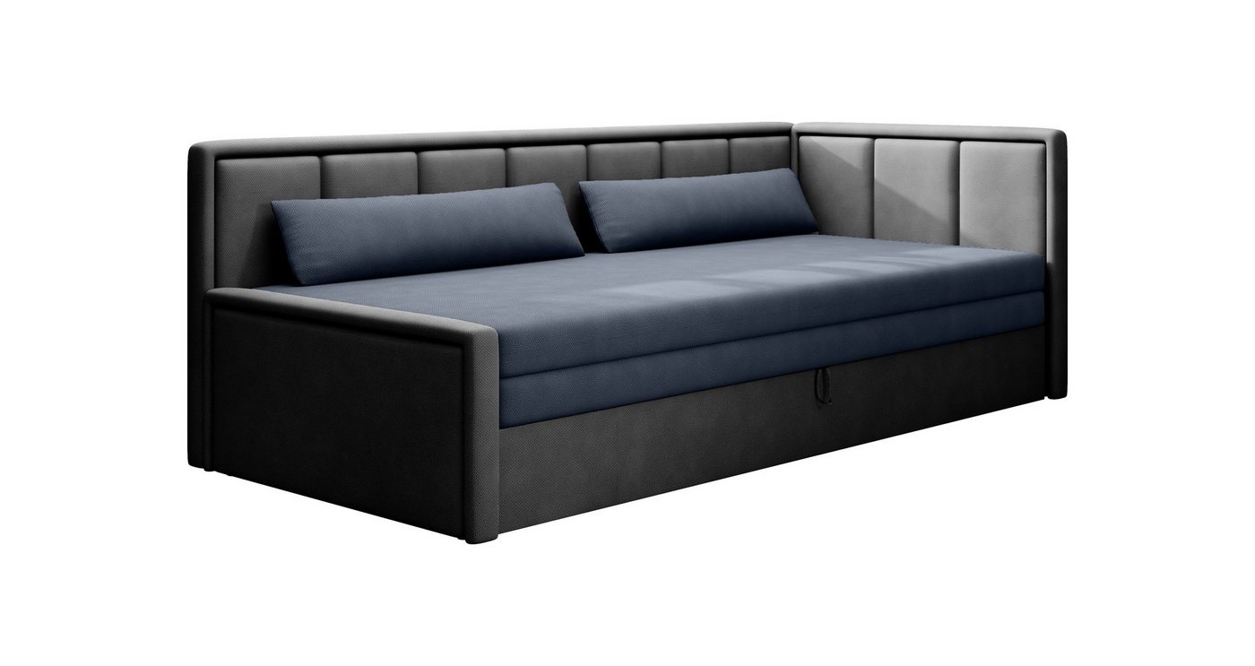 MOEBLO Schlafsofa FULO, Sofa mit Bettfunktion Couch für Wohnzimmer Polstersofa Wohnlandschaft, mit Schlaffunktion und Bettkasten, - (BxHxT): 214x77x82 cm von MOEBLO