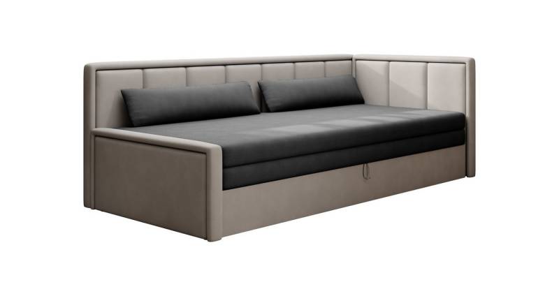 MOEBLO Schlafsofa FULO, Sofa mit Bettfunktion Couch für Wohnzimmer Polstersofa Wohnlandschaft, mit Schlaffunktion und Bettkasten von MOEBLO