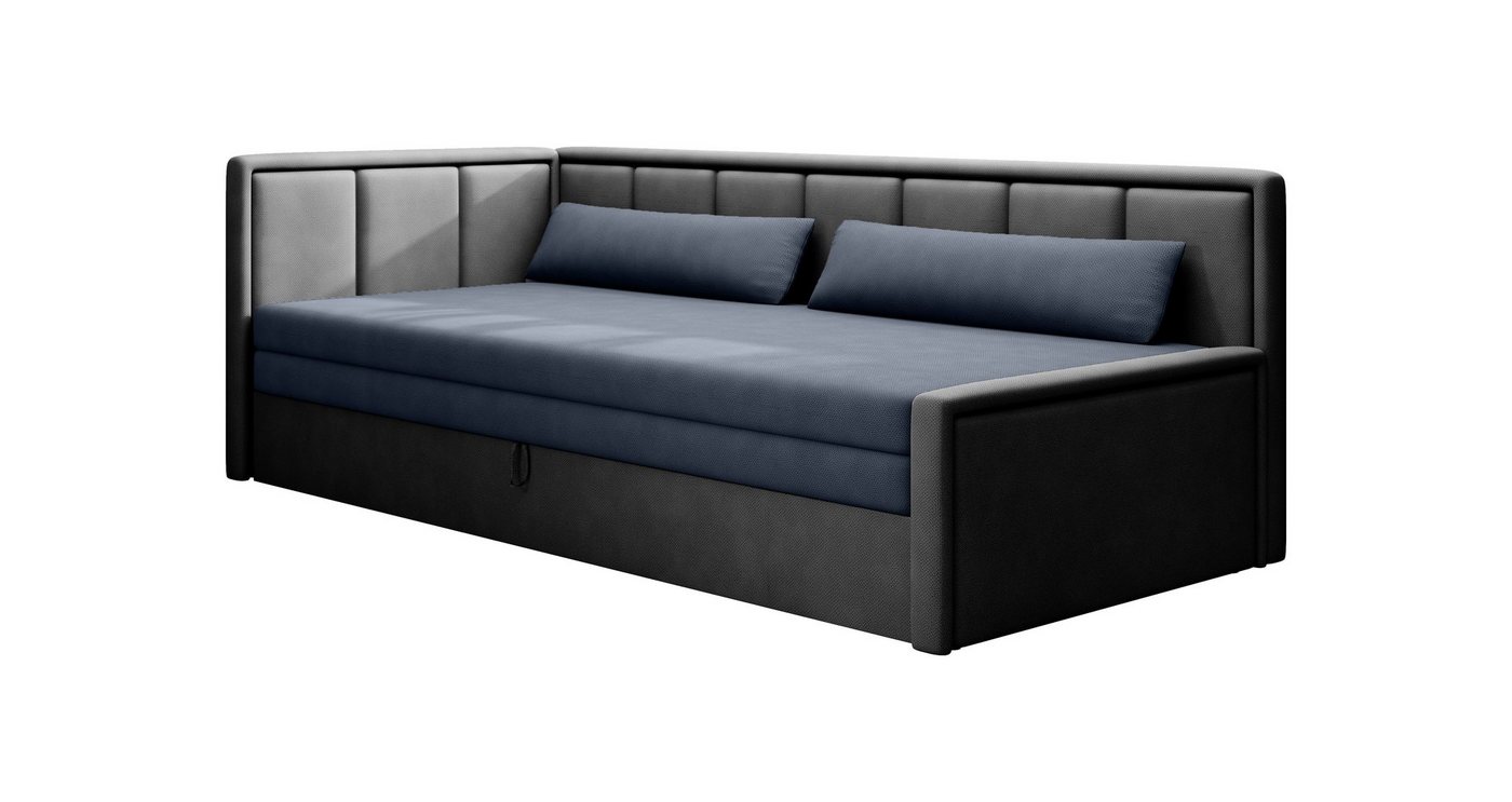 MOEBLO Schlafsofa FULO, Sofa mit Bettfunktion Couch für Wohnzimmer Polstersofa Wohnlandschaft, mit Schlaffunktion und Bettkasten, - (BxHxT): 214x77x82 cm von MOEBLO