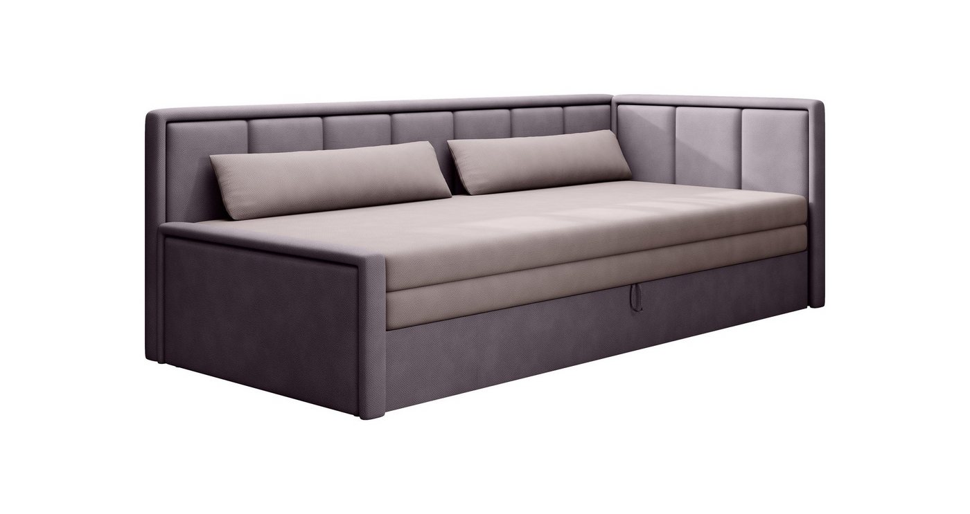 MOEBLO Schlafsofa FULO, Sofa mit Bettfunktion Couch für Wohnzimmer Polstersofa Wohnlandschaft, mit Schlaffunktion und Bettkasten, - (BxHxT): 214x77x82 cm von MOEBLO